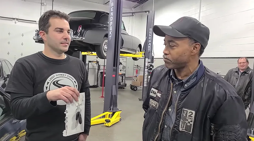 Handing over the Subaru Outback