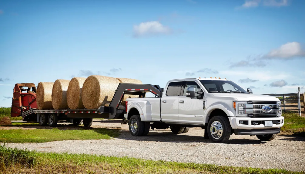 Ford Super Duty towing a trailer
